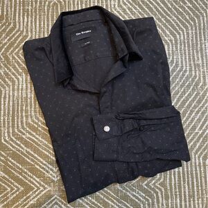 The Kooples Fitted Velvet Collar Shirt